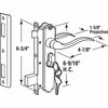 Prime-Line Security Screen or Storm Door Lever Set, Contemporary, Black Finish, Keyed Single Locking Cylinder K 5438